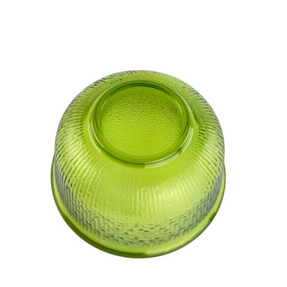 Bartlett Collins Old Hickory Green Glass Mixing Bowl Small Size Textured Vintage - Picture 8 of 16